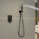 10" Pressure Balanced Rain Shower System with Push Button Diverter, Rough-in Valve and Handheld Spray