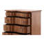 Furniture Classics Zepoli Natural Mahogany Brass Chest