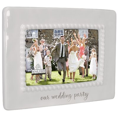 Our Wedding Party Ceramic Picture Frame -  Malden, 3087-46