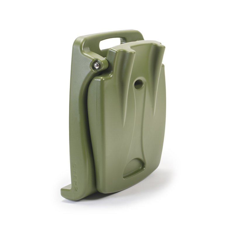 Step2 Flip Seat - Foldable, Portable Seat Stays in Place on Pool Edges, Tailgates, Olive Green
