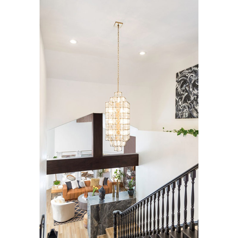 Luminaire suspendu cubique 14 lumières