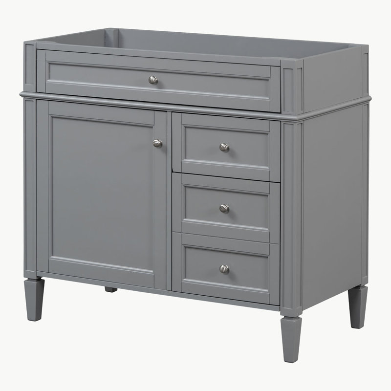 Meuble-lavabo 36 po sans lavabo supérieur, Gris