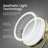 Circular LED Free Standing Magnifying Make Up Mirror-93468244