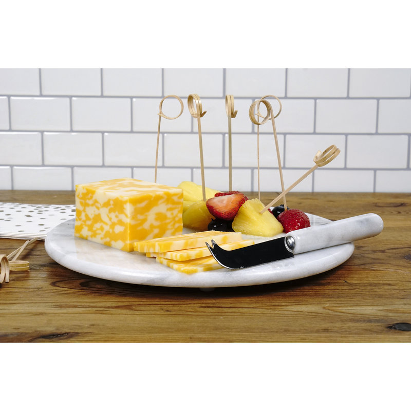 Mercer41 Albertin Marble Cheese Board and Knife