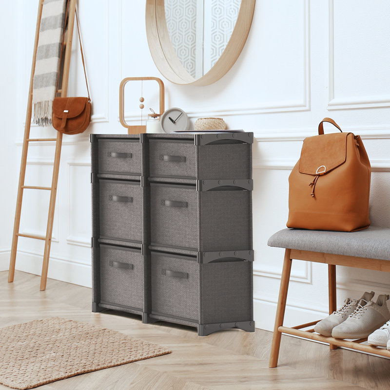 Britteny 6 Drawer Closet System, Gray