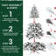 Arbres de décoration de Noël artificiels avec support, 3 tailles disponibles-75946780