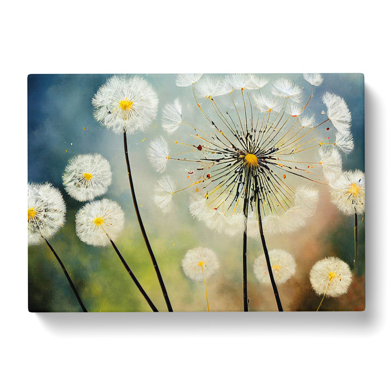 The Dandelion Flowers - Wrapped Canvas, 40cm H x 60cm W x 3cm D