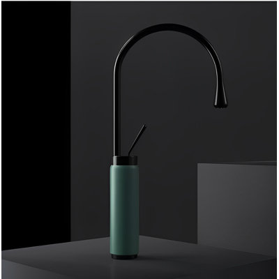 Black Tear Drop Tall Vessel Faucet
