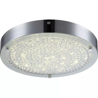 Raiden Glass LED Flush Mount