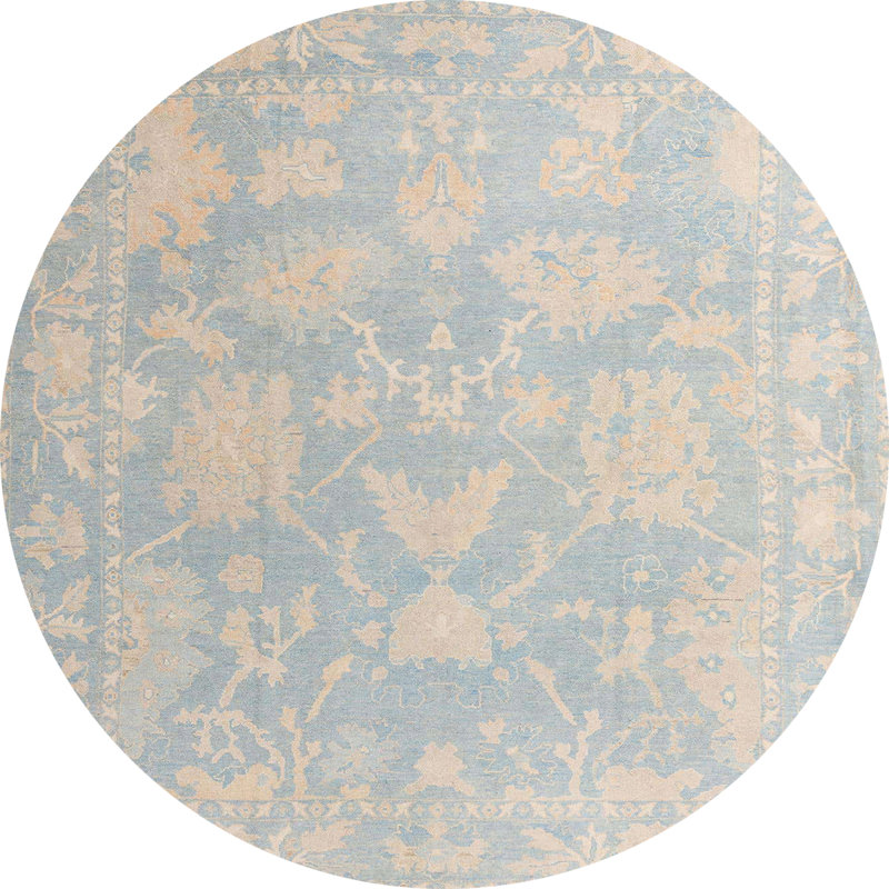 Abstract Indoor Rug, Round 4'