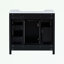 Meuble-lavabo moderne avec 5 tiroirs et 1 porte-344774458