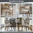 Marie Upholstered Split-Back Dining Chairs with Curved Wood Frame (Set of 2)-113397434