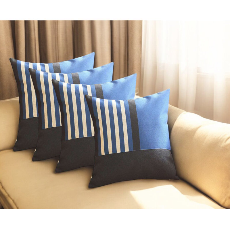 (Ensemble de) Quatre coussins décoratifs de 18 po, Rouge, Housse de coussin seulement - sans coussin