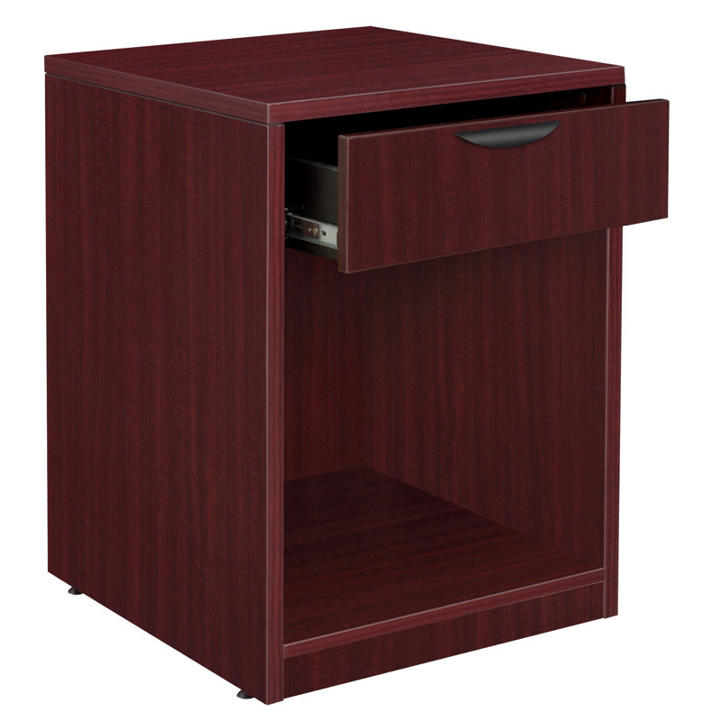 Nickyla 1-Drawer Printer Stand, Mahogany