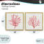 Ensemble de cadres flottants 2 pièces Rosy Pink Coral Branches, design par Janet Tava-1957115939-1957115937