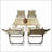 Multi-Function Foldable and Portable Dining Set with 1 Table & 4 Chairs, Perfect for Compact Spaces and Easy Storage