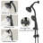 Drill-Free Dual Shower Head Spa System