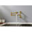 Wall Mounted Pot Filler - Brass Gold, Arm, Corrosion Resistance Faucet Mount Brass, Gold Color, Quiet Aerator, Corrosion