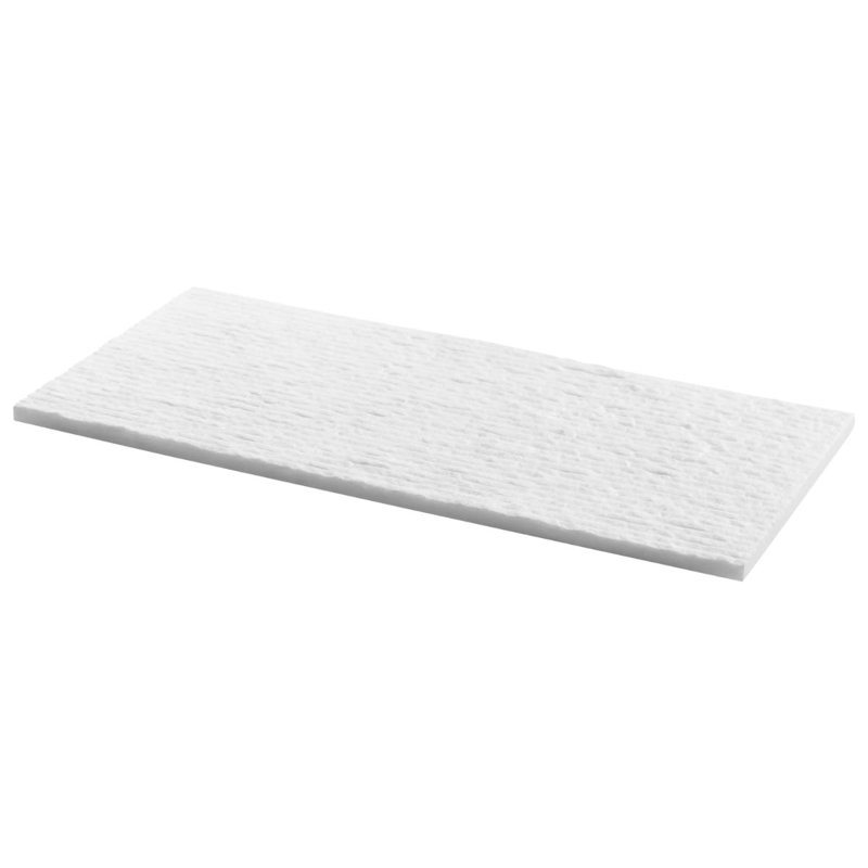 Rakestone 12x24 3D Honed Limestone Stone Tile, Bianco Ice White, Marble, Split Textured