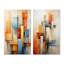 «Cubism Fragmented Perspectives», 2 pièces sur toile-2053102690-2053102696