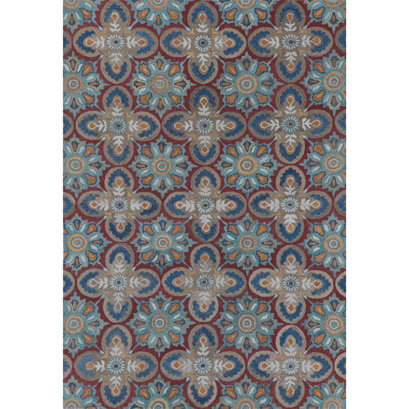 Pavilion Hand-Tufted Multicolor Recycled Polyester Indoor/Outdoor Area Rug, Rectangle 9' x 13'