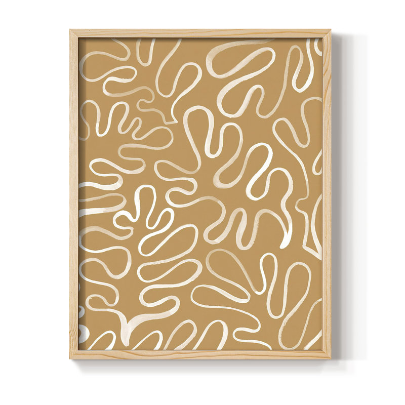 Matisse Poins II, reproduction encadrée - bois massif, Naturel, H 21 po x l 17 po