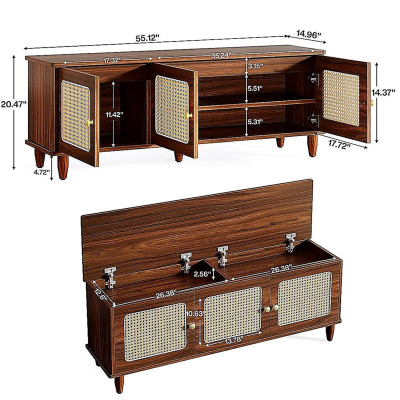 2-Tier Storage Bench, Shoe Bench