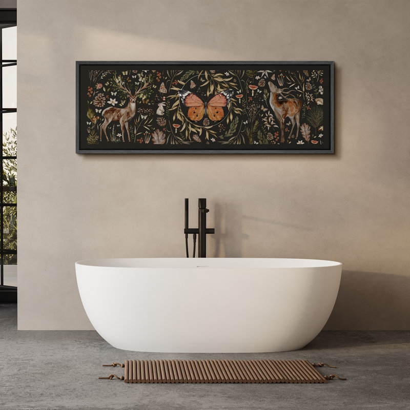 «Vibrant Wildflower Chic Botanical Illustration Modern Herbs And Wildflowers», reproduction sur toile, H 20 po x l 60 po