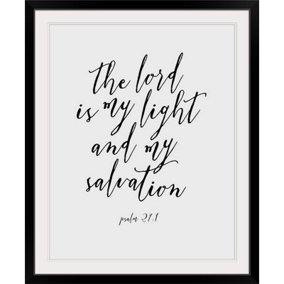 «Psalm 27: 1 - Scripture Art», art textuel