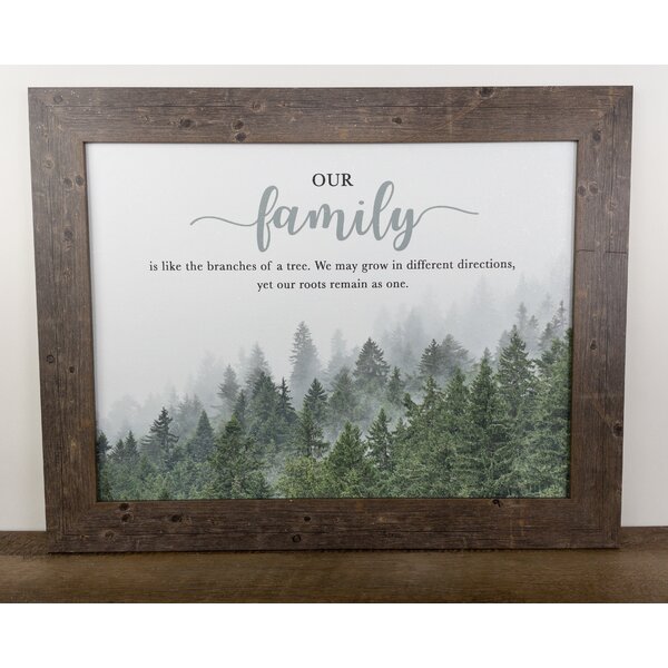 Loon Peak® Our Family Branches Of A Tree Roots Forest Home Décor Art ...