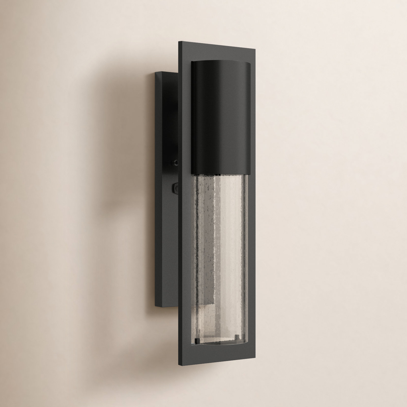 Bandit Outdoor Sconce, Hematite, 15.5" H x 4.5" W x 4.75" D, Incandescent