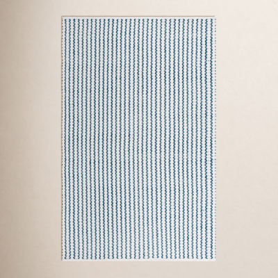 Hand-Woven Chevron Cotton Rug