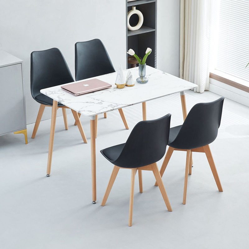 Reese Solid Wood Base Dining Table
