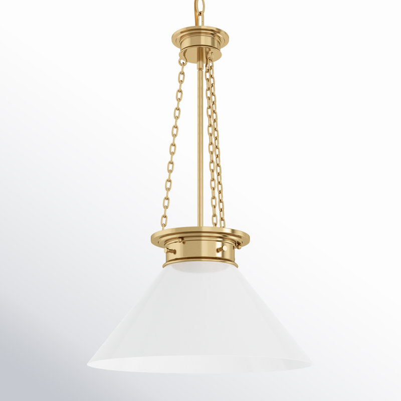 Savoy House Myers 1-Light Pendant in Warm Brass, Brass