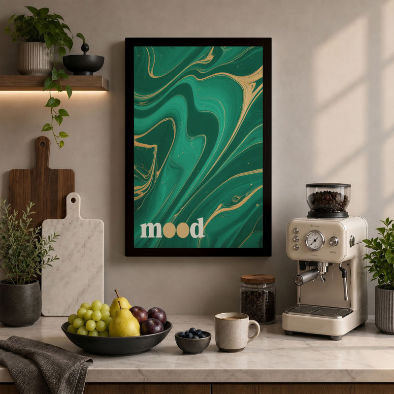 Mood Modern - Wrapped Canvas, 18x12 - 45.7 x 30.5 cm, Black Border