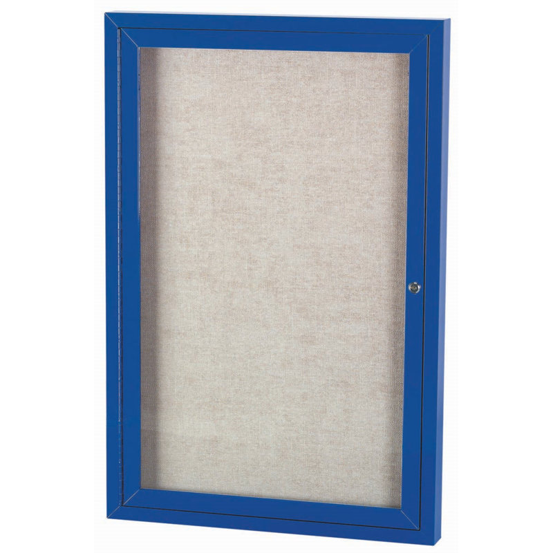 Tableau d'affichage mural extérieur pour l'extérieur, bleu, Un, H 48 po x l 36 po