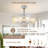 28.5" Modern Smart Energy-Saving Ceiling Fan Light-1952994283