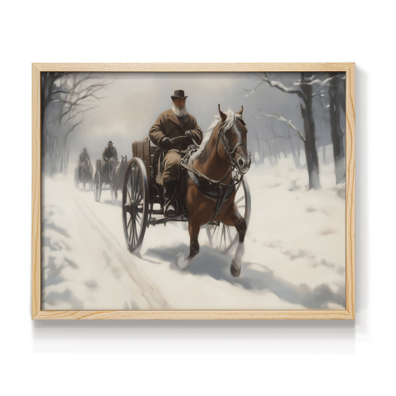 «Chirstmas Art», reproduction encadrée, H 8 po x l 10 po, Naturel