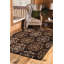 Tapis brun à damas Rosanna-977170141