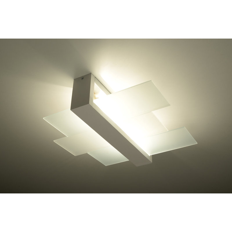 Helios 1-Light Flush Mount, White
