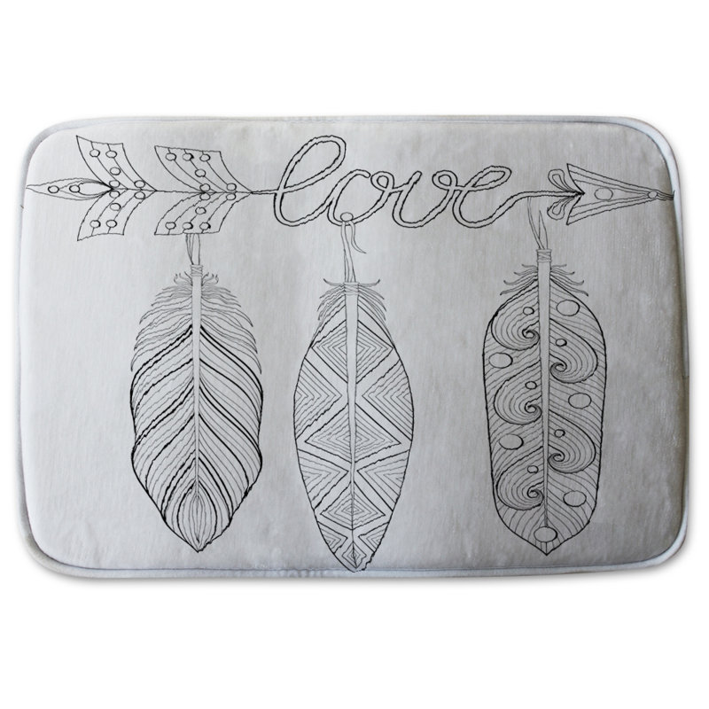 Pesce Memory Foam Non-Slip Bath Mat