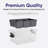 Superio Storage Container Organizing Bin with Removable Tray Plastic Tools, Sewing, Crafts Box, 6.5 Qt.