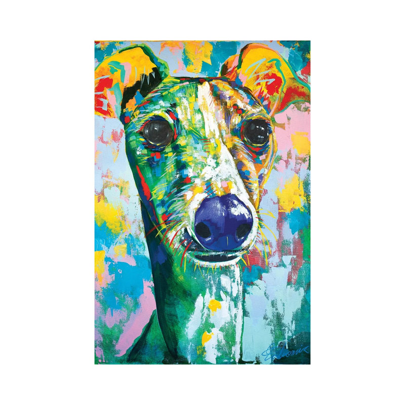 Italian Greyhound IV by Tadaomi Kawasaki - Print on Canvas, Wrapped Canvas, 66.04cm H x 45.72cm W x 3.81cm D