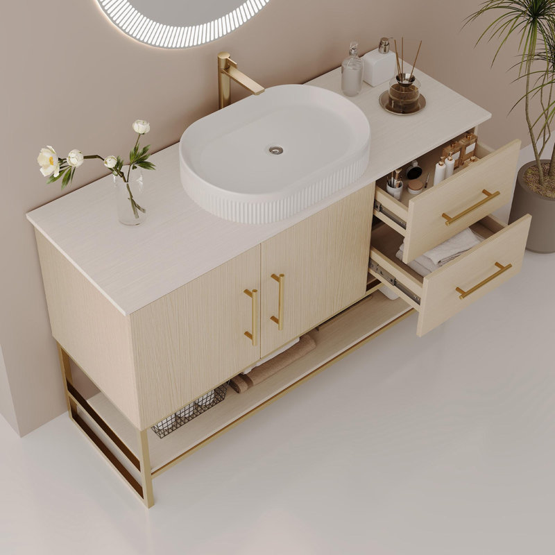 Meuble-lavabo autoportant Gold