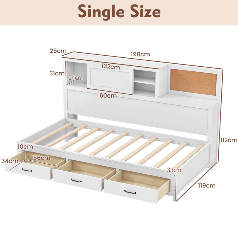 Daybed, Single (119 x 77.95 cm)