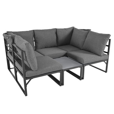 Aleha 5 - Person Seating Group with Cushions