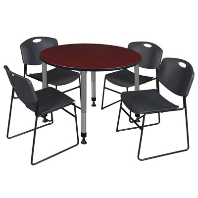Kee Round Mobile Breakroom Table and Chair Set