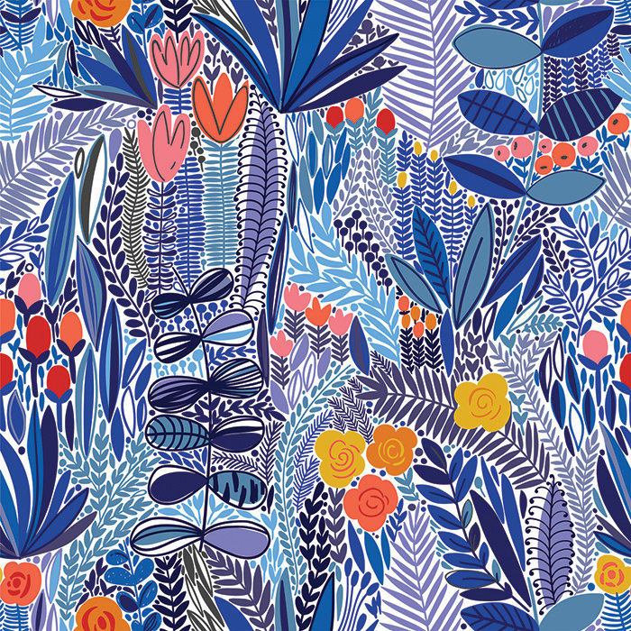 Klahn Wild Flowerabstract Wallpaper, 312 x 219cm