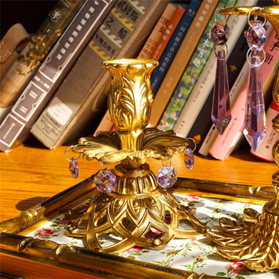 4.22'' H Metal Tabletop Candlestick