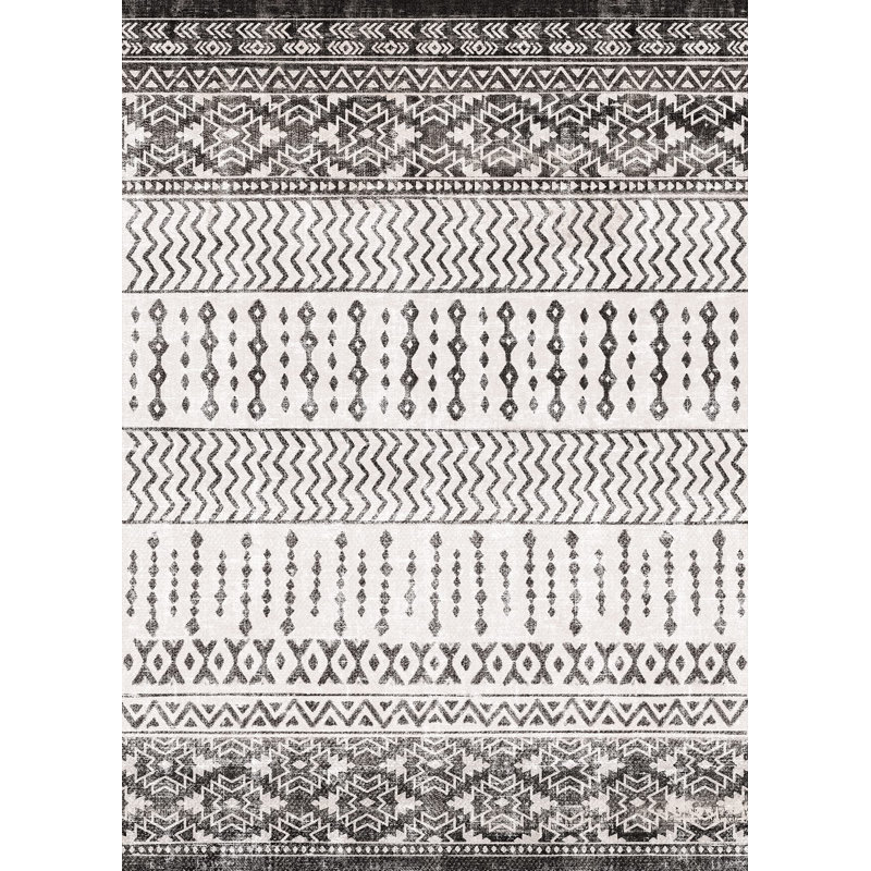 Tapis rectangulaire 8 x 10 po Tommie avec envers antidérapant